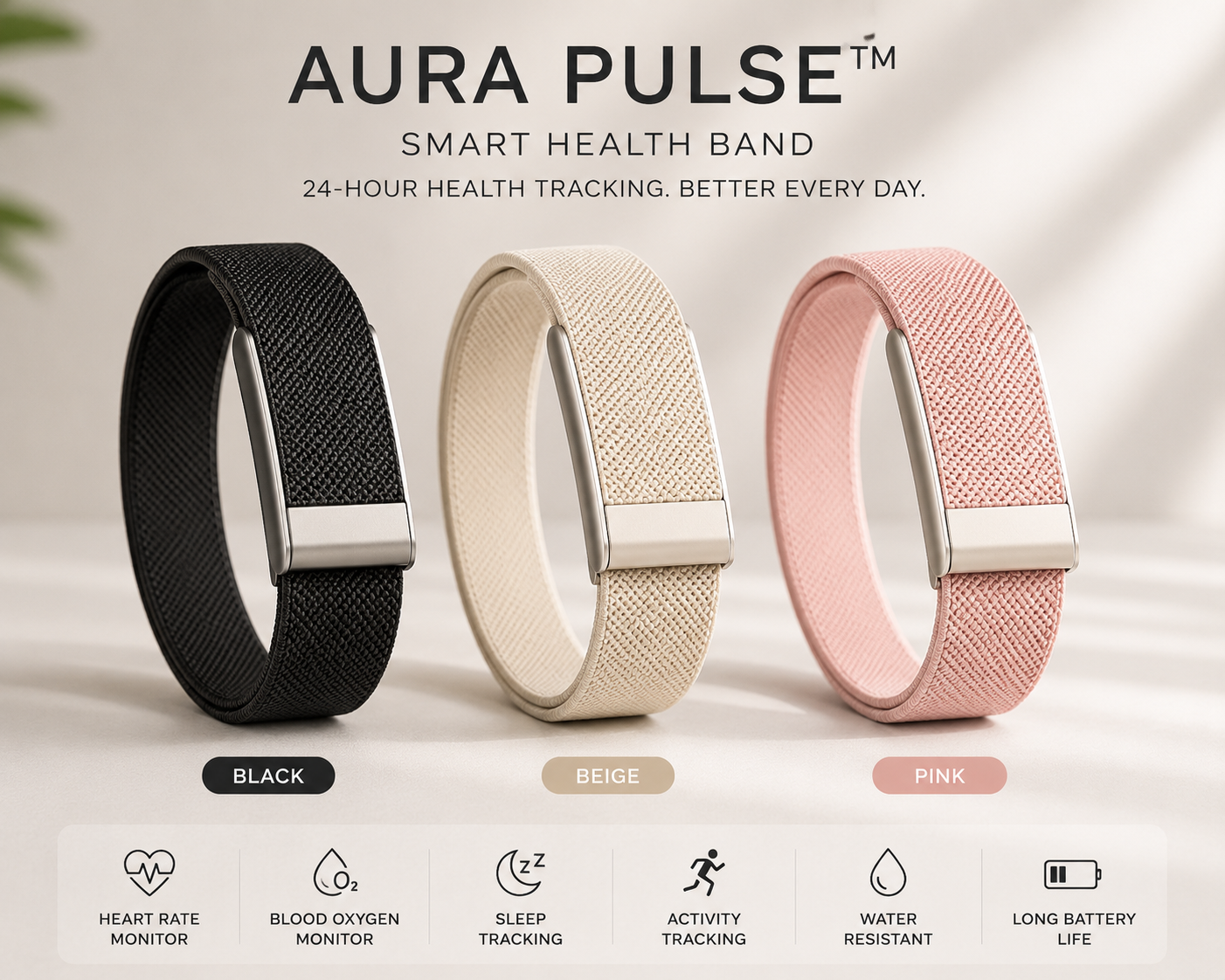 Aura Pulse™ Smart Wellness Band