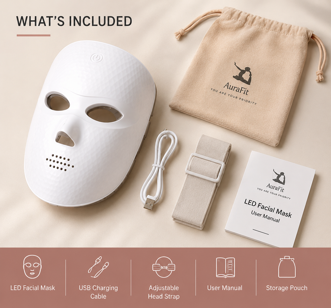 AuraSkin™ LED Therapy Mask